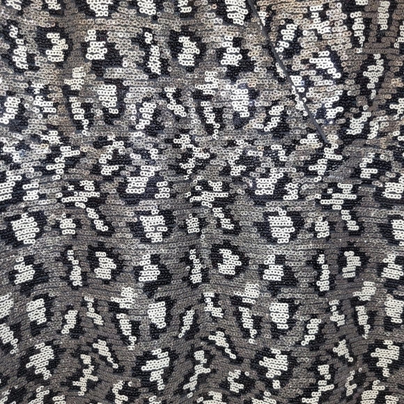 Badgley Mischka Belle Leopard Sequined Midi Dress Size 0. - Picture 10 of 16